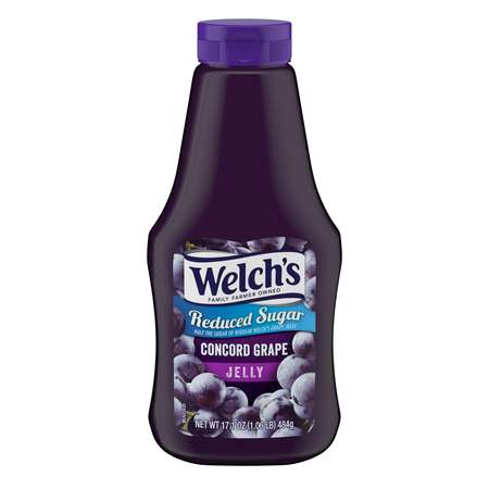 WELCHS Welch's Concord Grape Reduced Sugar Squeeze Jelly 17.1 oz., PK12 WPD50171